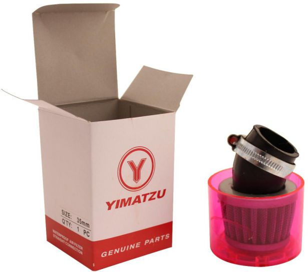 Air_Filter_ _35mm_Conical_Waterproof_Angled_Yimatzu_Brand_Red_1