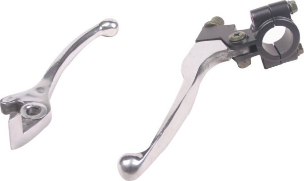 Brake & Clutch Lever Set - Aluminum, Chrome - LVR3210CR - PBC2982F1