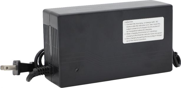 Charger - 48V, 2A, C13 Plug with Universal T-Prong, Reverse Polarity - CHG4820TR - PBC1547EF1
