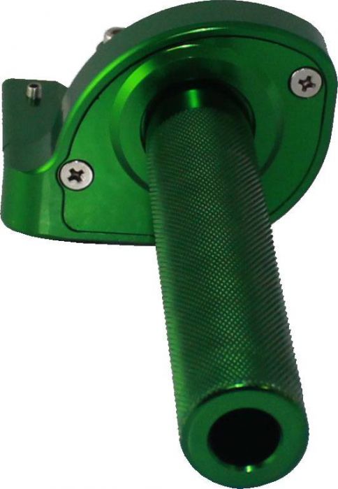 Throttle Lever - Twist Grip, CNC, 90cc to 250cc, Dirt Bike, Yimatzu Brand, Green - 70A3250GN - PBC2716F1