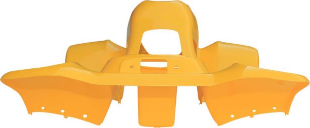 Plastic Set - 50cc to 125cc, ATV, Yellow, Racing Style - 70A7130YW - PBC577F1