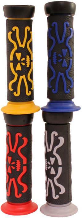 Throttle Grips - Skulls, Gray - 70D1835GY - PBC2718F1