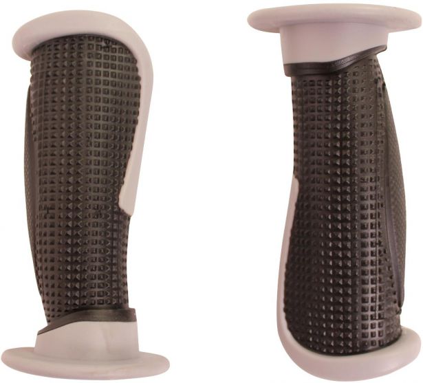 Throttle Grips - Tapered, Gray - 70D1845GY - PBC2705F1
