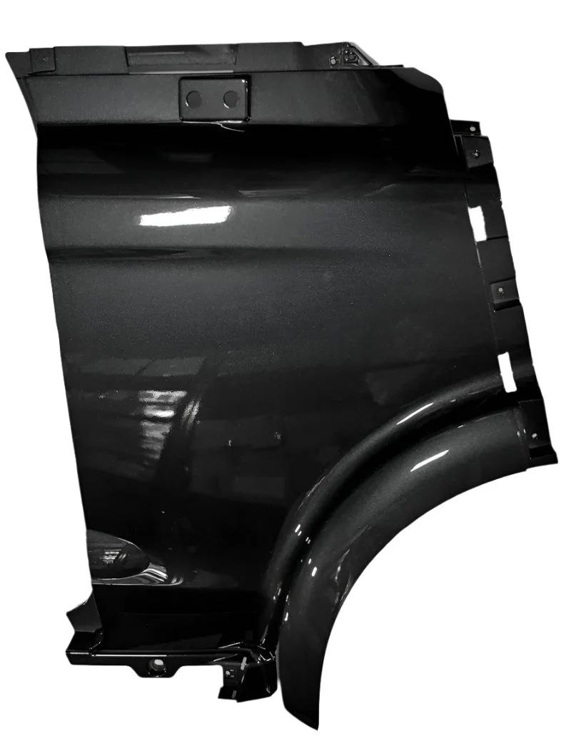 Black Front Mirror Panel Left