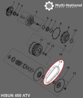 Drive Belt - Long Case, 854-30.1-28, Hisun, 400cc, ATV/UTV - 30A7540 - PBC1458F1