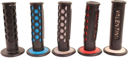 Throttle Grips - Valentino, Gray - 70D1840GY - PBC2758F1